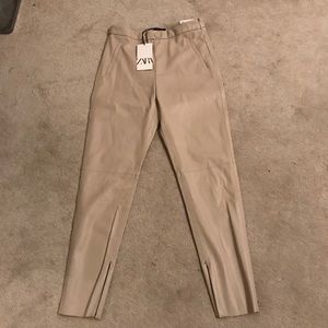 Zara leather pants